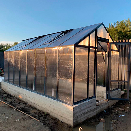 Теплица Гарденикс 25П под поликарбонат | 2,5х4 м.